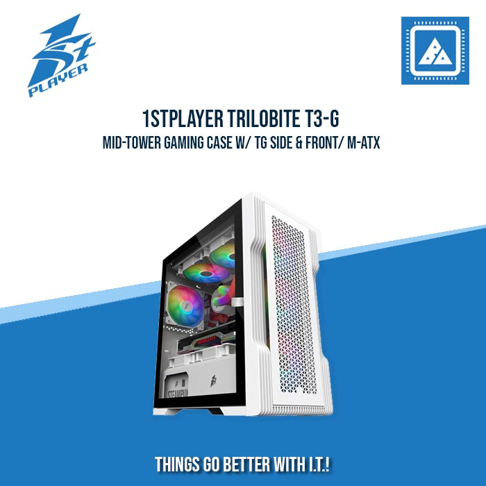 1STPLAYER TRILOBITE T3-G MID-TOWER GAMING CASE W/ TG SIDE & FRONT/ M-ATX 1STPLAYER TRILOBITE T3-G MID-TOWER GAMING CASE W/ TG SIDE & FRONT/ M-ATX